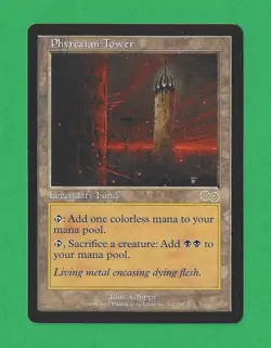 1998 Magic the Gathering - Phyrexian Tower - Urza's Saga MTG - Image 1