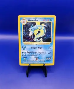 Gyarados 6/102 Holo Rare Base Set UK 4th Print 1999-2000 Pokemon Card TCG WOTC - Image 1