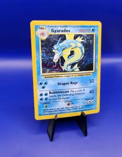 Gyarados 6/102 Holo Rare Base Set UK 4th Print 1999-2000 Pokemon Card TCG WOTC - Image 3