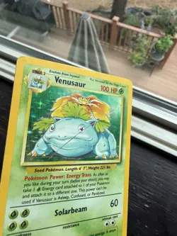 1995 Venusaur Holo Rare Pokemon Card TCG Base Set 15/102 MP - Image 3