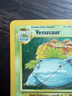 1995 Venusaur Holo Rare Pokemon Card TCG Base Set 15/102 MP - Image 5