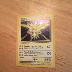 Wizards of the Coast Pokemon TCG Zapdos 16/102 Base Set Holo Rare 1999 90 HP - Image 3