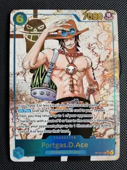 Portgas D Ace (Alt Art) Foil Parallel One Piece Carry On His Will OP13-119 SEC - Image 1