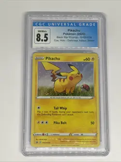 2021 POKEMON BLACK STAR PROMOS GENERAL MILLS SWSH PIKACHU CGC 8.5 - Image 1