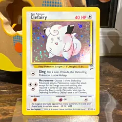 Wizards of the Coast 2000 Pokemon TCG Base Set 2 Clefairy 6/130 Holo 40 HP - Image 1