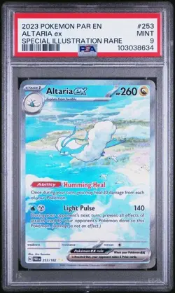 2023 POKEMON PARADOX RIFT #253 ALTARIA ex SIR PSA 9 (8634) - Image 1