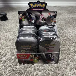Pokemon TCG Black Bolt And White Flare Unova Mini Tin Set of 8 with Display Box! - Image 1