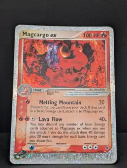 Magcargo ex 95/97 Dragon Holo Ultra Rare Pokemon TCG Nintendo MP - Image 3