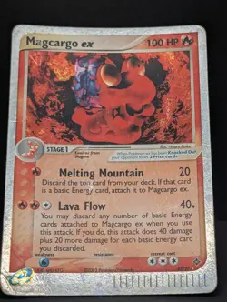 Magcargo ex 95/97 Dragon Holo Ultra Rare Pokemon TCG Nintendo HP - Image 3