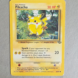 Pikachu 60/64 Jungle Unlimited Regular Common Pokemon TCG 1999 English 50HP - Image 1