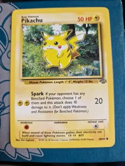 Pokemon TCG Pikachu Jungle 60/64 Regular Unlimited Common - Image 1