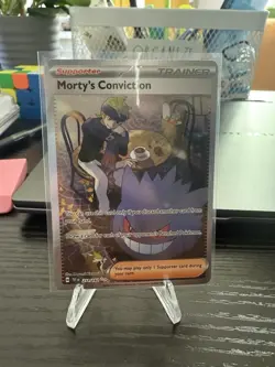 Pokemon TCG Morty's Conviction 211/162SV05: Temporal Forces Holo Sir - Image 1