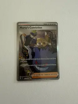Pokemon TCG Morty's Conviction 211/162SV05: Temporal Forces Holo Sir - Image 3