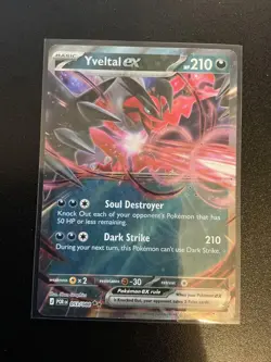 Pokemon TCG Double Rare Yveltal ex 053/088 Perfect Order English - Image 1