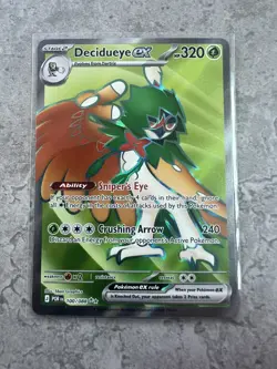 Pokemon TCG Pokemon Decidueye ex 100/088 Full Art Ultra Rare Perfect Order NM - Image 1