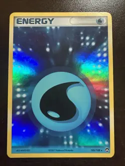 Water Energy 105/108 Holo Rare DMG Pokemon TCG EX Power Keepers - Image 1