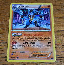 Lucario 64/99 Next Destinies Holo Rare Pokemon Card LP - Image 1