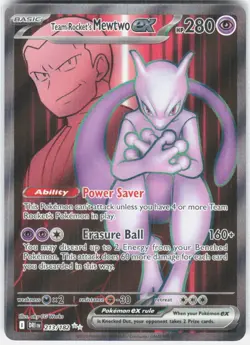Team Rocket's Mewtwo ex SV10: Destined Rivals 213/182 Ultra Rare NM - Image 1