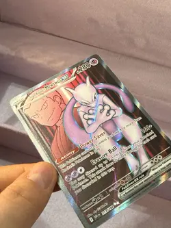 Team Rocket's Mewtwo ex 213/182 Full Art Rare Destined Rivals Pokemon NM - Image 4