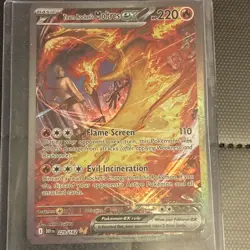 Pokemon TCG Team Rockets Moltres EX Card 229/182 English Stamped - Image 1