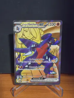 Cynthia's Garchomp EX - Ultra Rare - Destined Rivals 215/182 - NM - Pokemon Card - Image 1