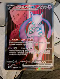 Team Rocket's Mewtwo ex Holo Ultra Rare SV10: Destined Rivals 213/182 NM - Image 1