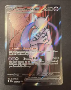 Pokemon TCG Team Rocket's Mewtwo ex 213/182 Destined Rivals Ultra Rare Holo - Image 1
