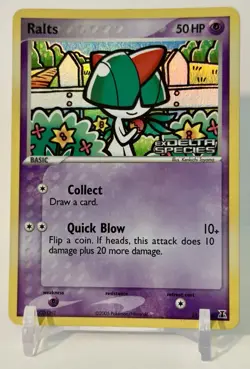 Ralts 81/113 Holo Reverse Stamped Ex Delta Species 2005 LP/MP+ Pokemon TCG - Image 1