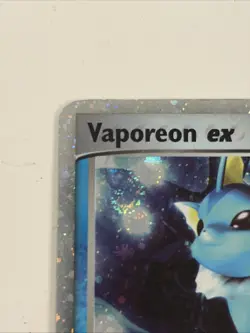 2005 Vaporeon ex Ultra Rare Delta Species 110/113 LP Pokemon 110/113 HOLO - Image 2