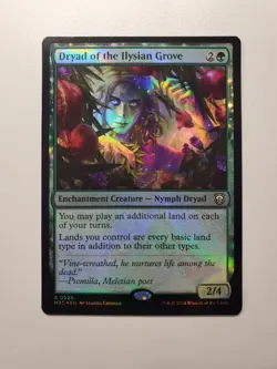 MTG Magic RIPPLE FOIL Dryad of the Ilysian Grove Modern Horizons 3 Commander NM - Image 1