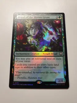 MTG Magic RIPPLE FOIL Dryad of the Ilysian Grove Modern Horizons 3 Commander NM - Image 2