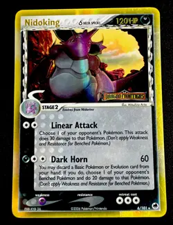 Nidoking 6/101 NM Delta Species Reverse Holo Stamp Dragon Frontiers Pokemon TCG - Image 1