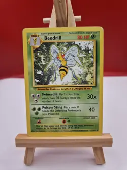Pokemon TCG - Beedrill 17/102 LP - Base Set Unlimited Rare - Image 1