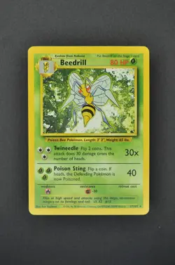 Beedrill 17/102 Base Set 1999 Rare Regular - Vintage English Pokemon Card - Image 1