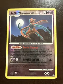 Deoxys Attack Forme Lvl.50 Reverse Holo Rare HP Pokemon TCG legends Awakened - Image 1