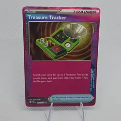 Treasure Tracker 131/131 Holo Pokemon TCG Card Prismatic Evolutions NEAR MINT - Image 1