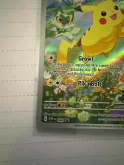 Pokemon Pikachu TCG SVP 88 Black Star Promo Holo Card Full Art, Near Mint/Mint - Image 5