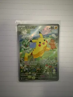 Pokemon Pikachu TCG SVP 88 Black Star Promo Holo Card Full Art, Near Mint/Mint - Image 1