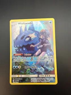 Pokemon TCG Wishiwashi 240/236 SM Cosmic Eclipse Secret Rare Full Art Holo - Image 1