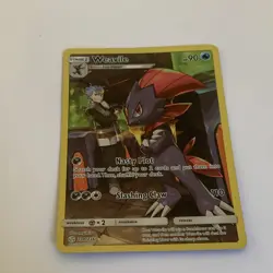 Pokemon TCG Weavile 238/236 SM Cosmic Eclipse Full Art Holo Secret Rare Eng 2019 - Image 2