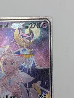 Pokemon TCG Cosmic Eclipse TAG TEAM #216 Solgaleo & Lunala GX Full Art RAW - Image 3