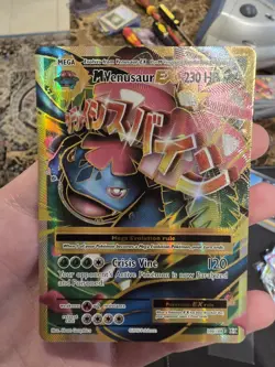 M Venusaur EX Mega EX Full Art Holo 100/108 Evolutions Pokemon TCG English Mint - Image 3