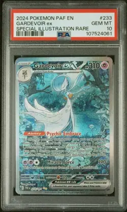 2024 Pokemon Paldean Fates Gardevoir ex Full Art SIR #233/091 PSA 10 - Image 1