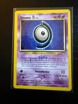Italian Pokemon Card Lot Neo Discovery Unown D Weedle Vintage WOTC 47/75 70/75 - Image 2