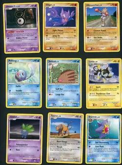 2008 Pokemon Legends Awakened 9 Card Lot Unown V Luxio Hitmonchan LP/NM - Image 1