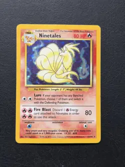 Pokemon TCG - Ninetales - 12/102 - Base Set Unlimited - Holo Rare - MP - Image 1