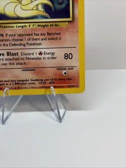 Ninetales 12/102 Base Set Unlimited Holo Rare Pokemon TCG Card WOTC 1999 - Image 2