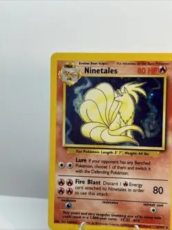 Ninetales 12/102 Base Set Unlimited Holo Rare Pokemon TCG Card WOTC 1999 - Image 4