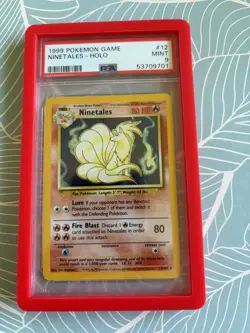 Pokemon TCG - Ninetales - 12/102 - Holo Rare - Base Set Unlimited - PSA 9 - Image 1