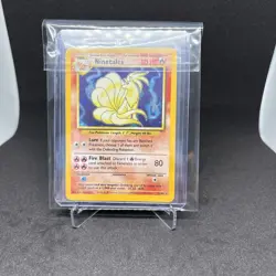 Pokemon TCG Ninetales Base Set 12/102 Holo Unlimited Holo Rare LP-MP - Image 1
